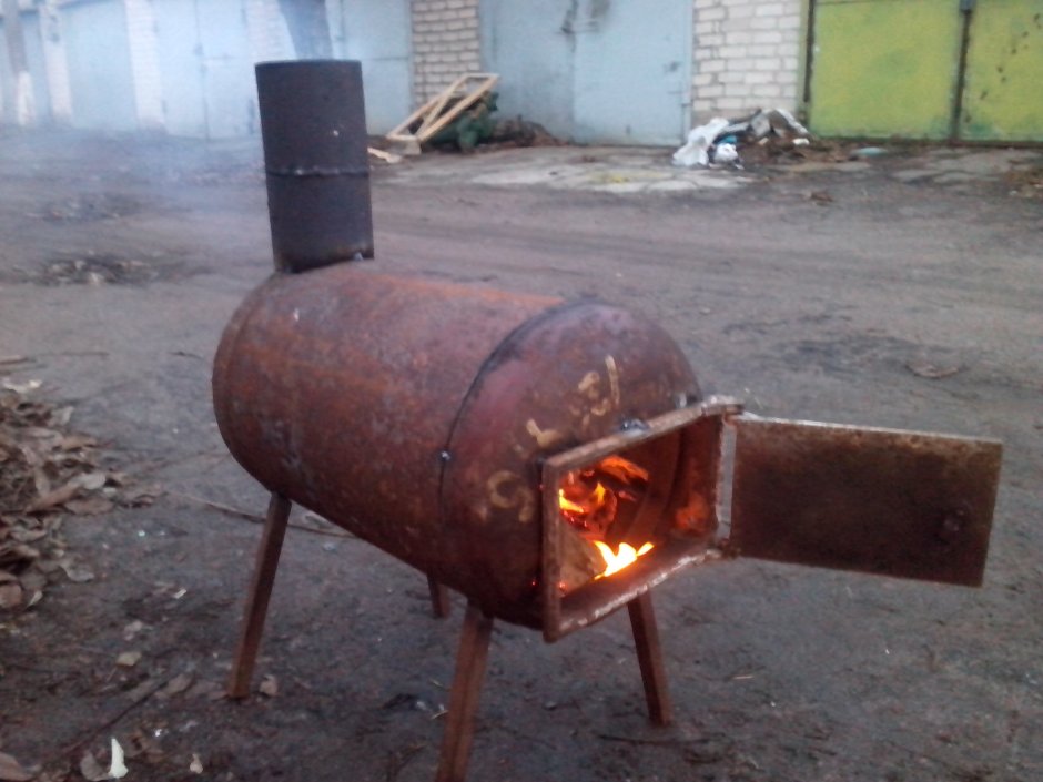 Буржуйка из пропанового баллона 2ной