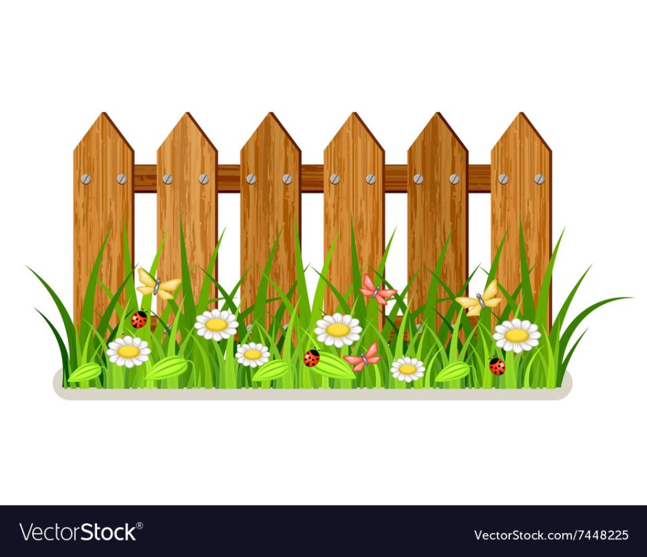 Заборчик для огорода на окне в детском саду
