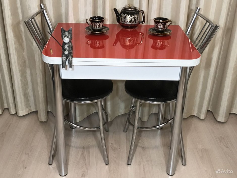 Стол обеденный раскладной с ящиком 80*60(120*80)*77