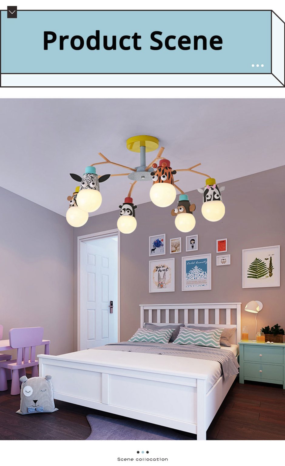 Стильная люстра для детской