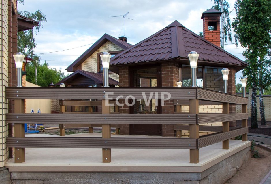 Деревянные ограждения для террасы