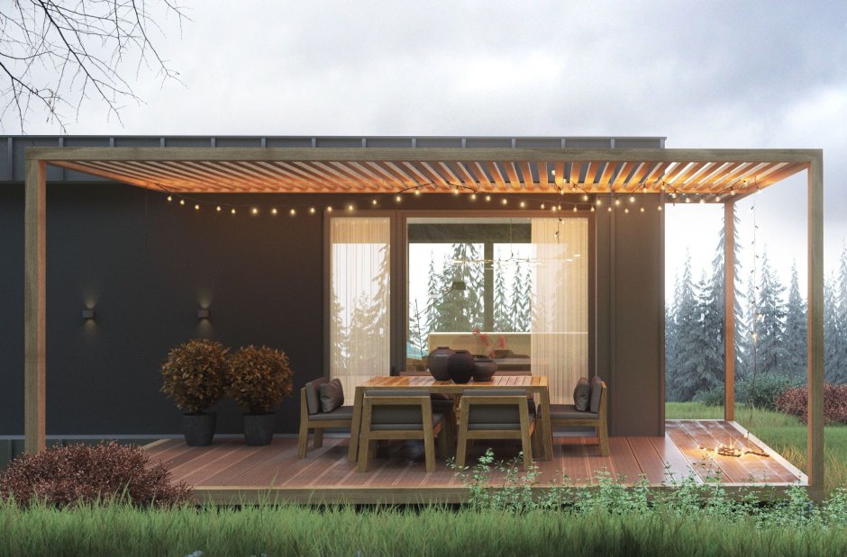 Веранда в современном стиле