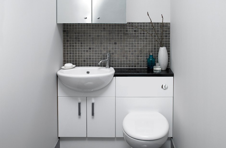 Маленькая накладная раковина в туалет