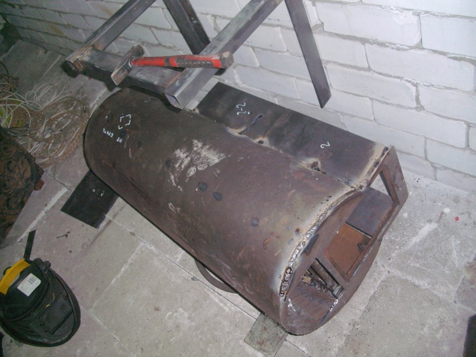 Банная печь из газового баллона