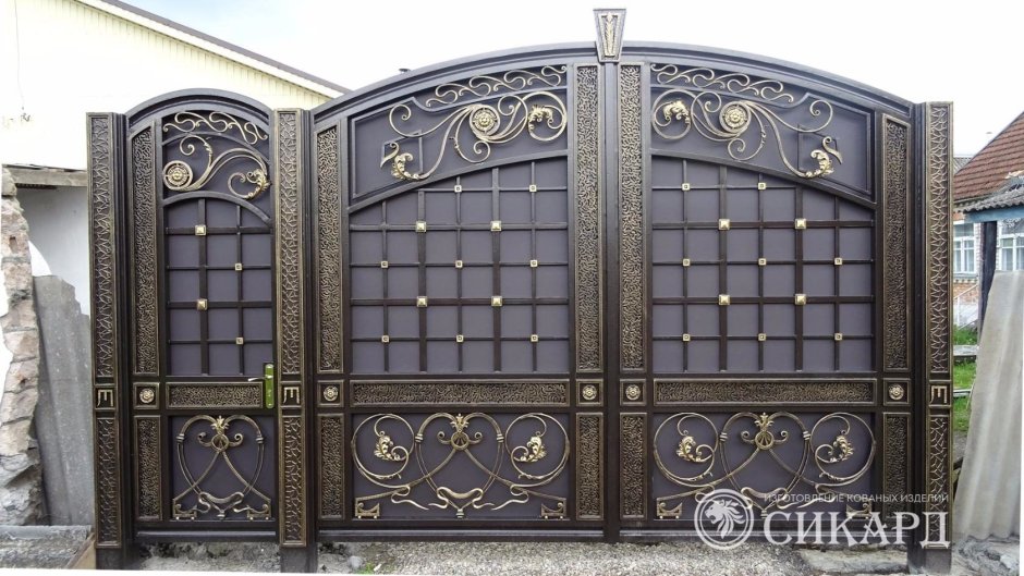 Кованые ворота в Нальчике Сикард