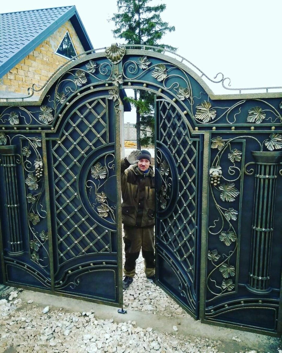 Самые красивые кованые ворота