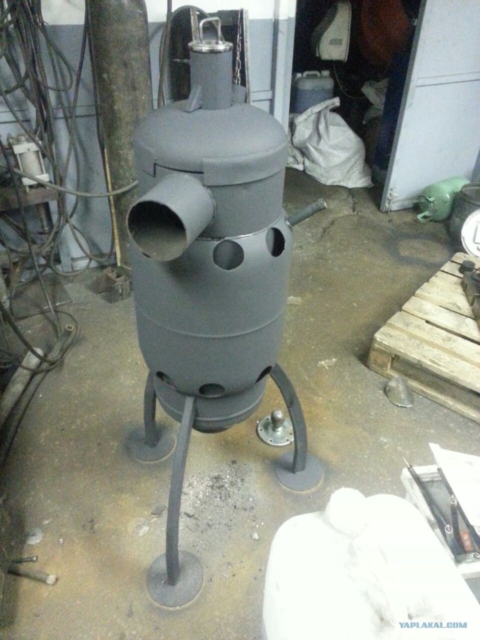 Банная печь из дисков т150