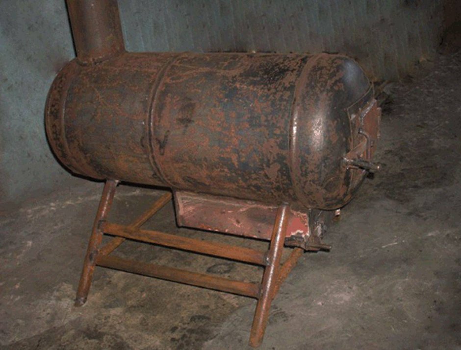 Печь из пропанового баллона длительного горения