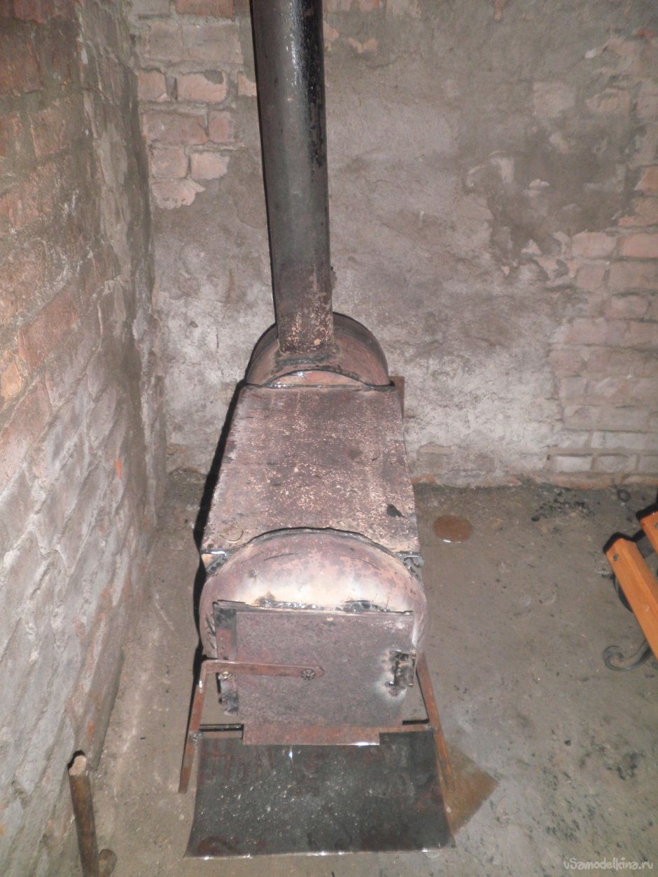 Печь для бани из газового баллона