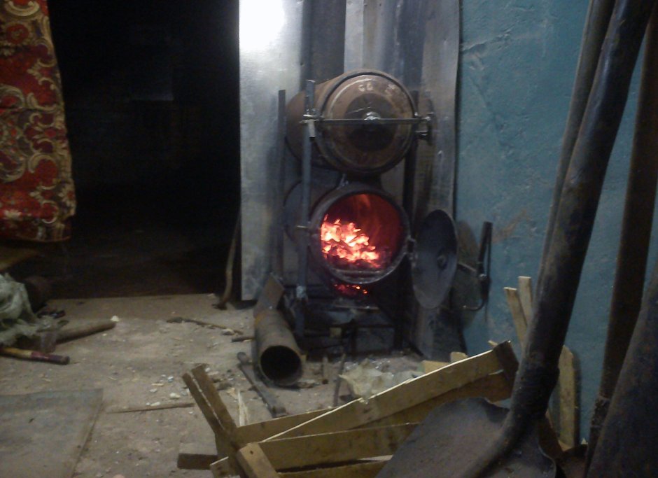 Печь Экономка из газового баллона
