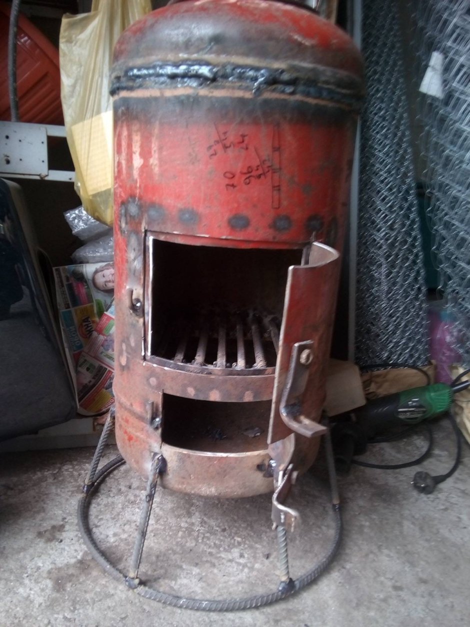 Буржуйка с газового баллона ГАЗ 3302