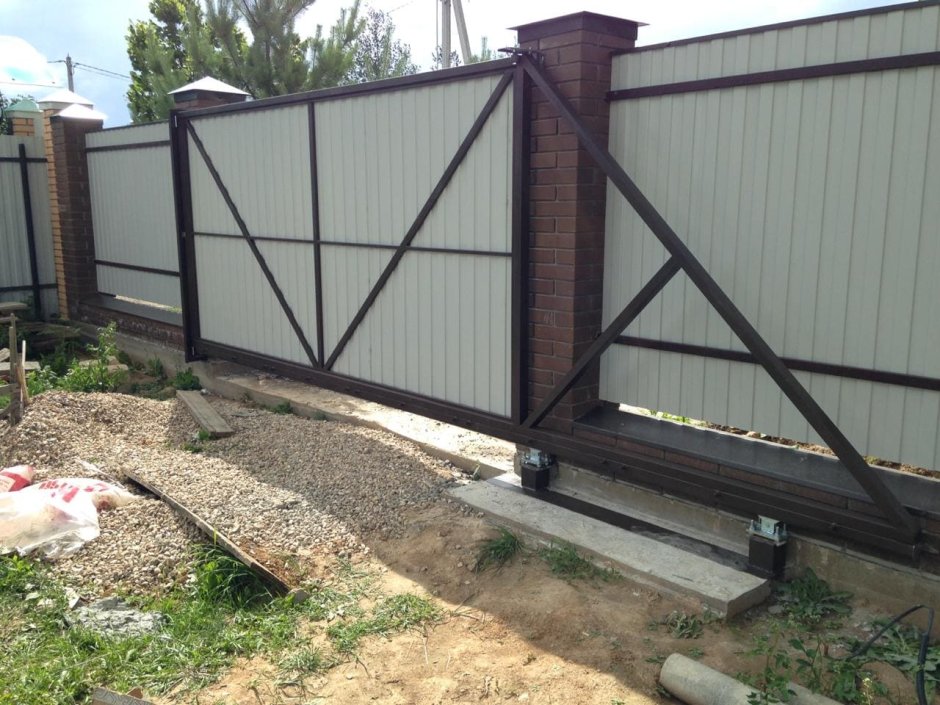 Сварка электродом откатные ворота