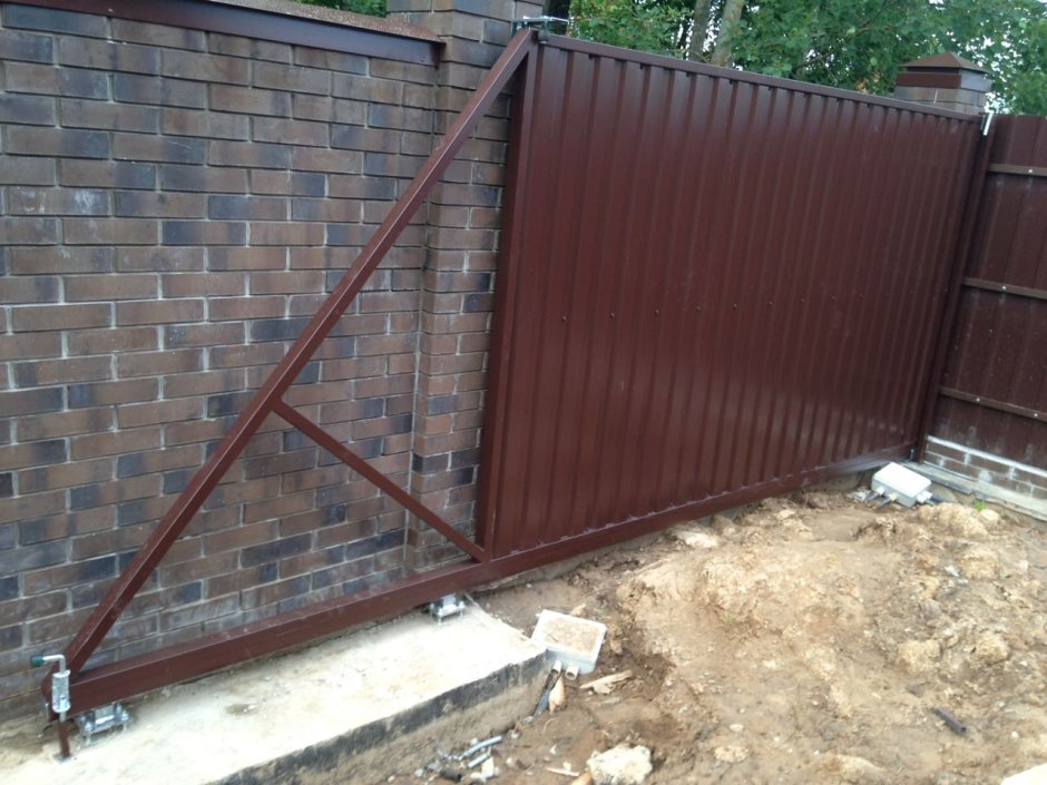 Ворота откатные механические