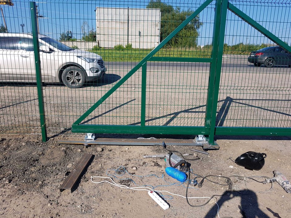 Ворота откатные Гардис пролетом 6000