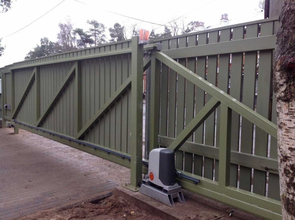 Откатные ворота на колесиках колесики снизу