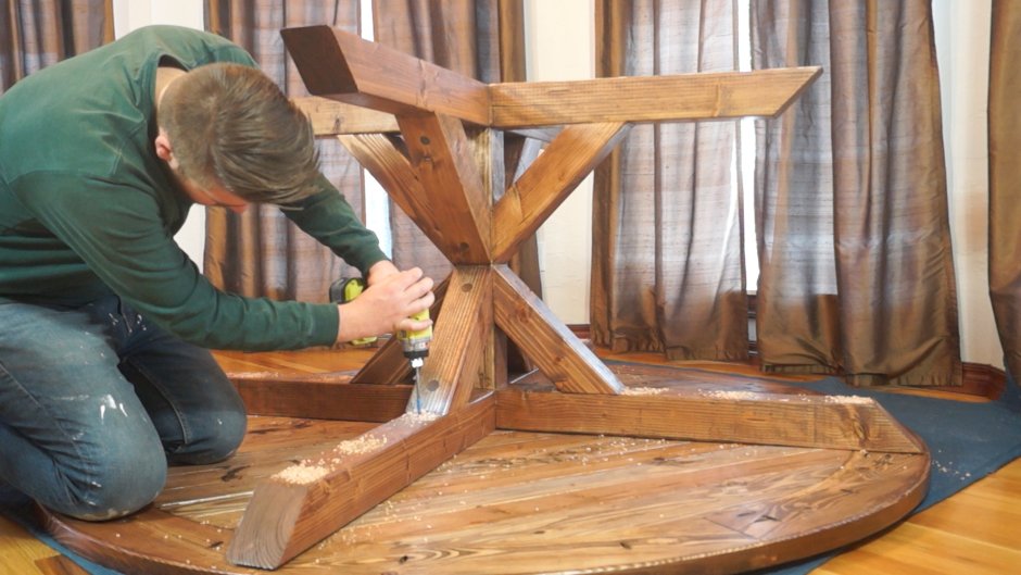 Ножки для круглого стола из дерева