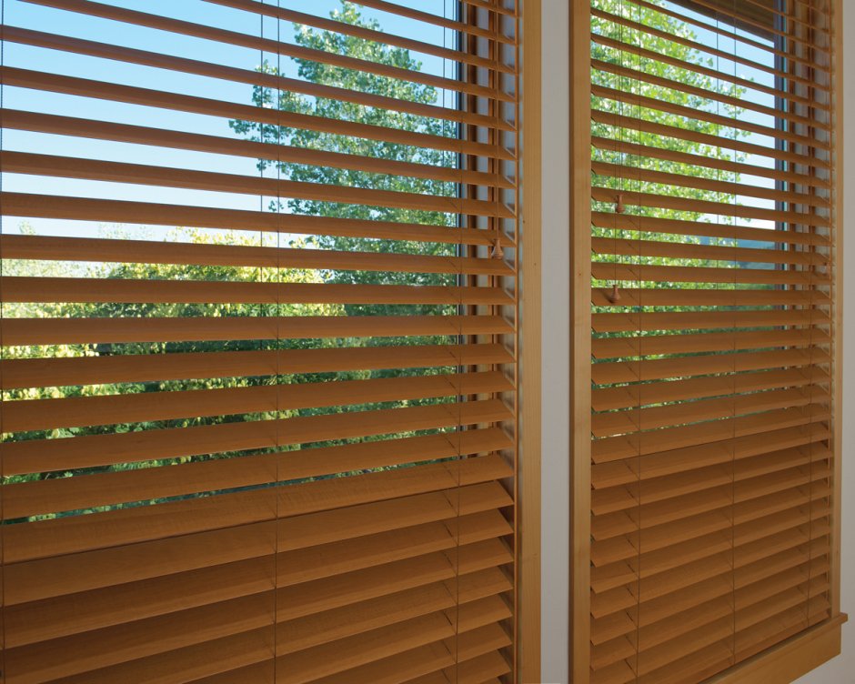 Жалюзи из деревянных реечек