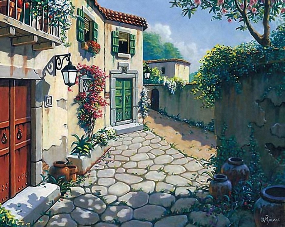 Живопись городской Руане Маннинг