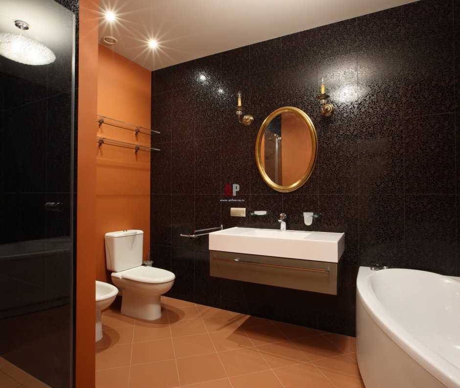 Ванная комната коричневый