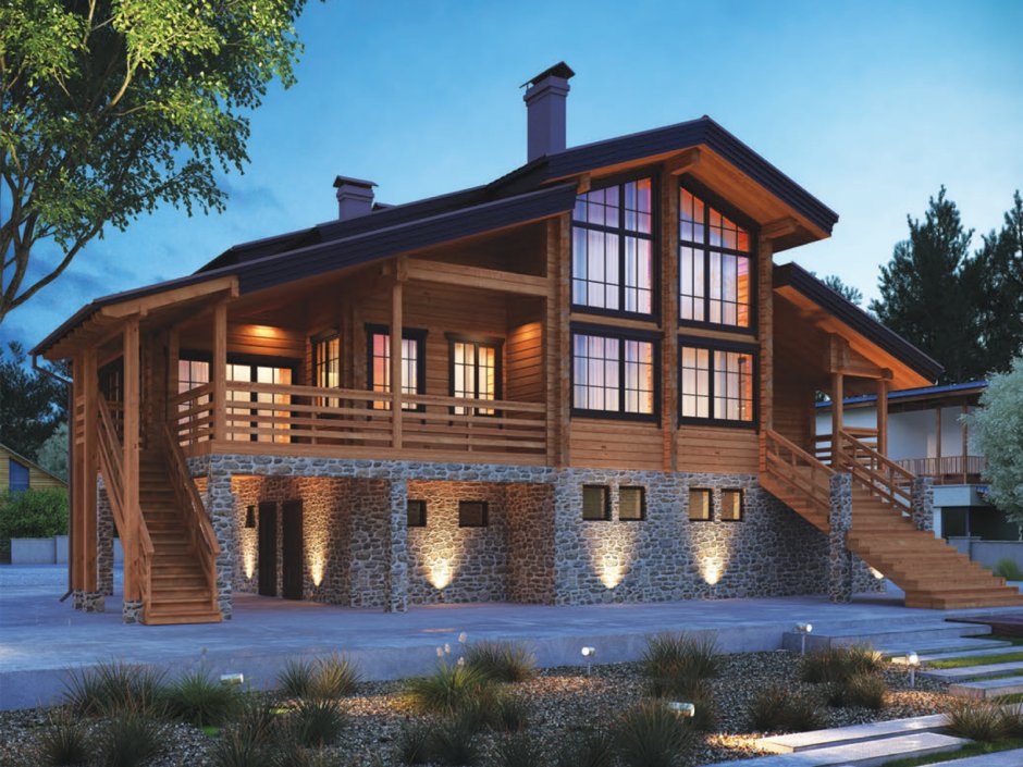 Дом клееный брус проект Shale