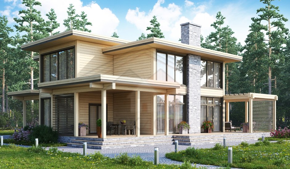 Дом из клееного бруса «Берн»