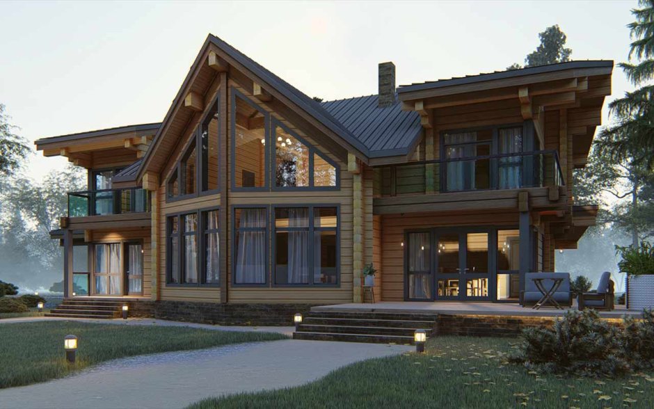 Дом из клееного бруса Саарланд