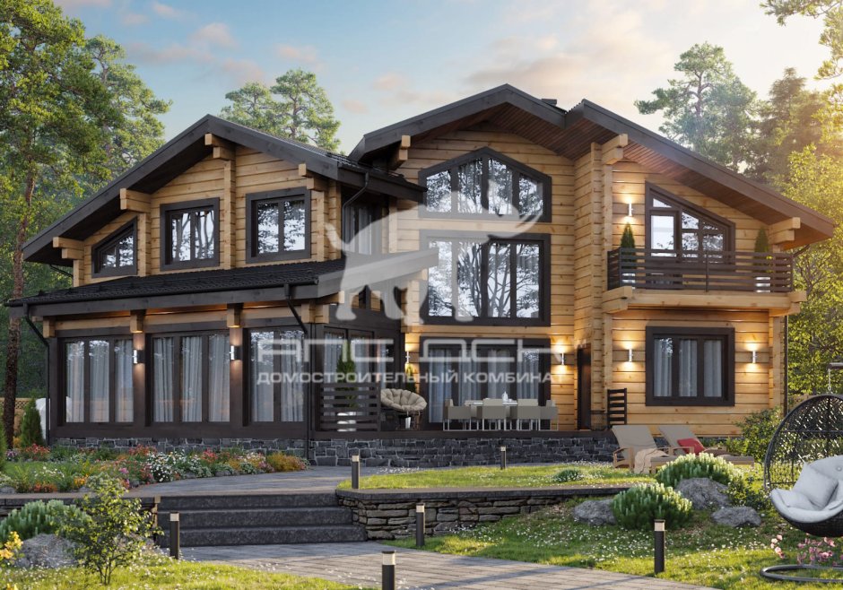 Дом клееный брус проект Shale