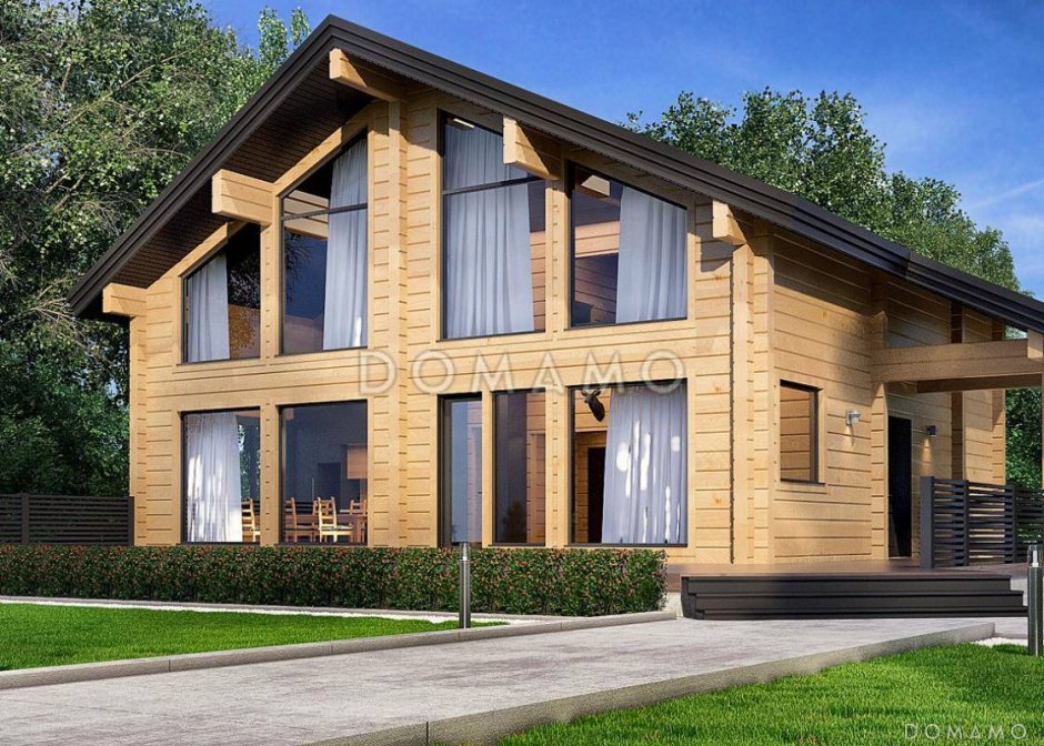 Клееный брус дом 10х10