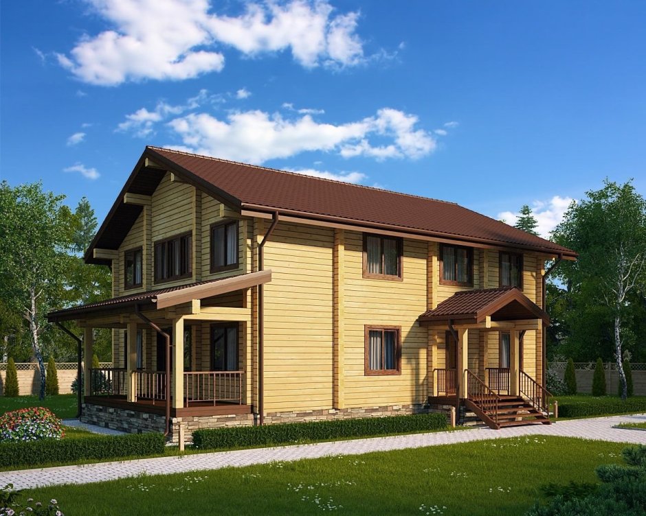 Дом из клееного бруса 10х9