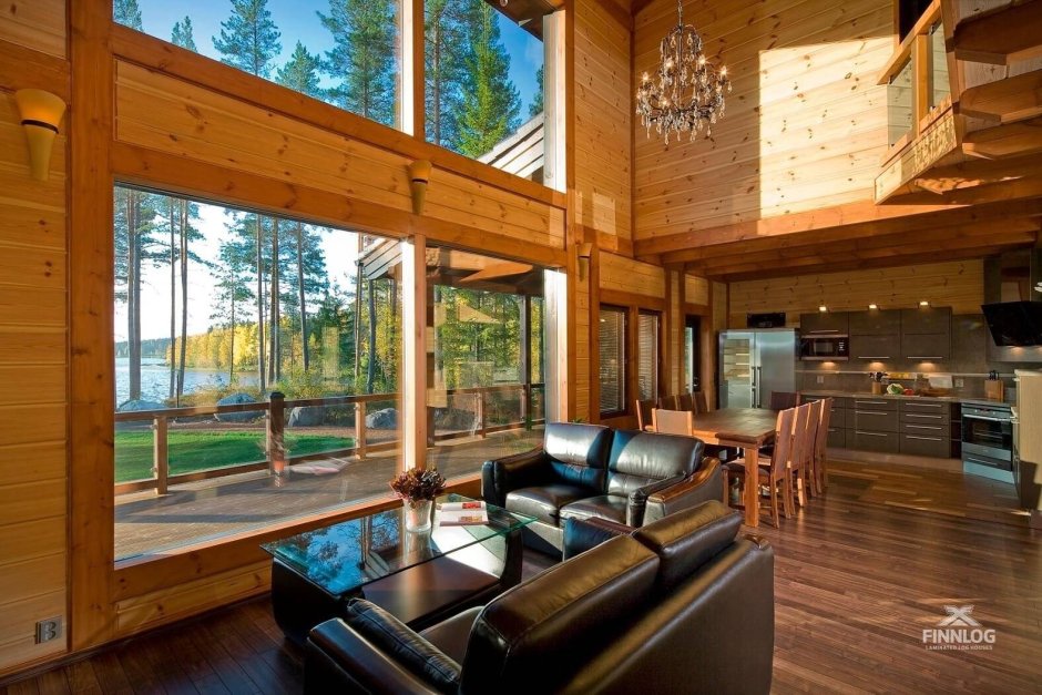 Современный дом из бруса