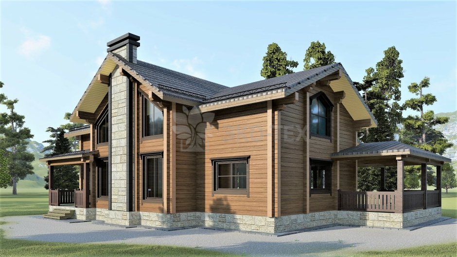 Нарвик дом из клееного бруса проект