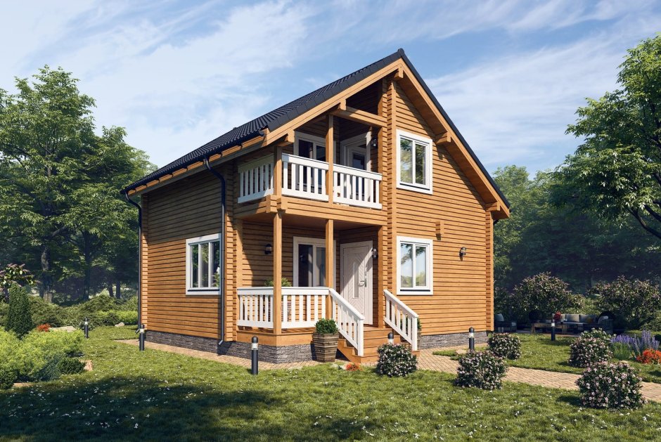 Дом из клееного бруса Саарланд