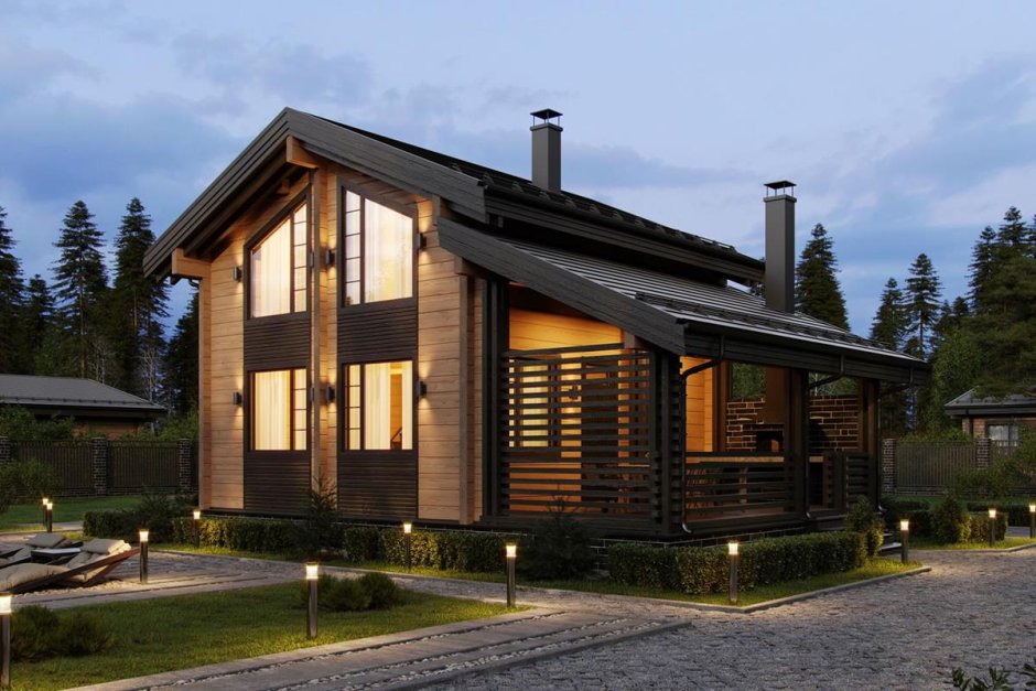 Дом из клееного бруса good Wood