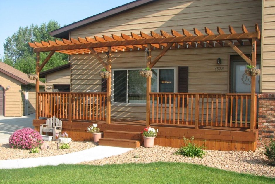 Беседка своими руками из дерева пристроенная к дому фото