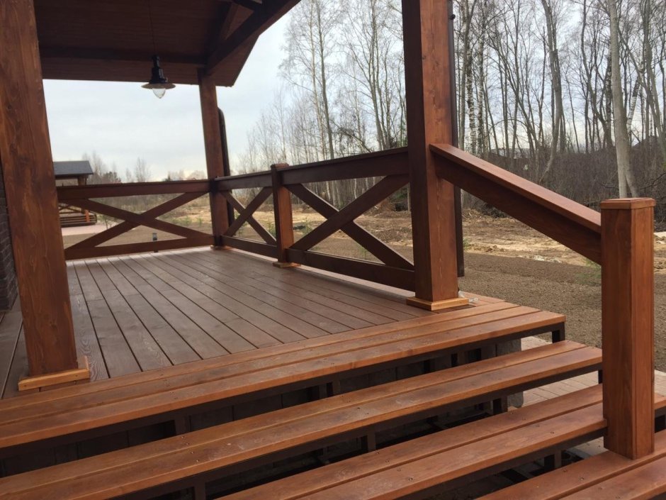 Крыльцо с террасой