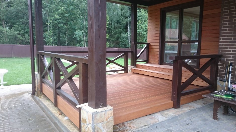 Экостиль веранда