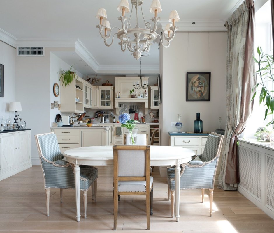 Современный интерьер с элементами Прованса