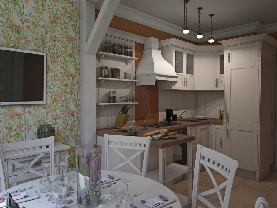 Кухни Прованс дизайн кухни в прованском стиле для маленькой кухни
