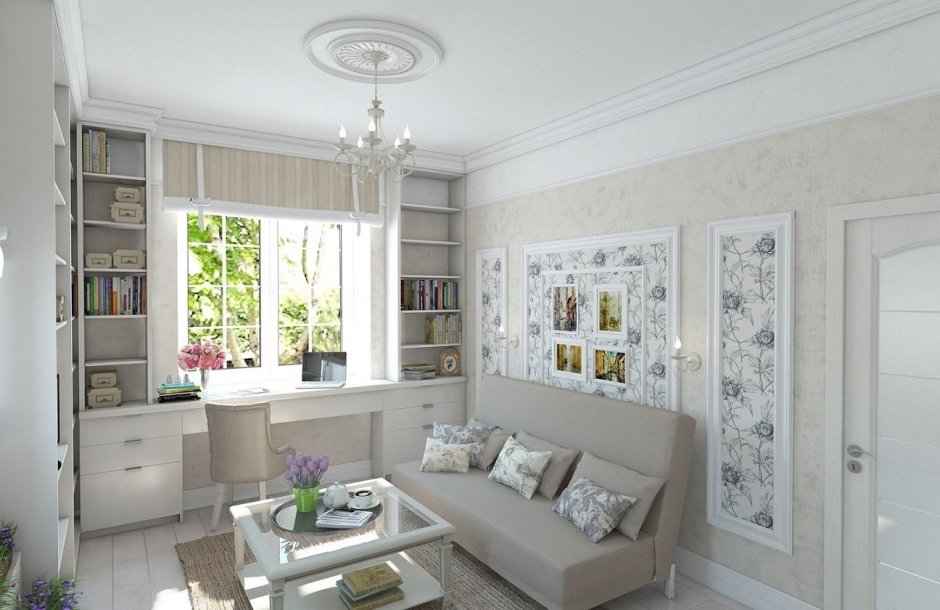 Маленькая гостиная в стиле Прованс