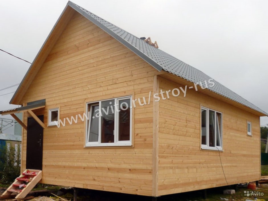 Дом из вагонки снаружи