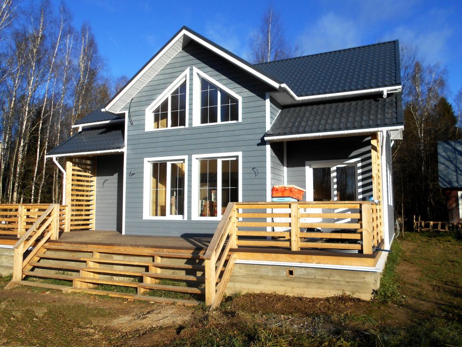 Фасады каркасных домов