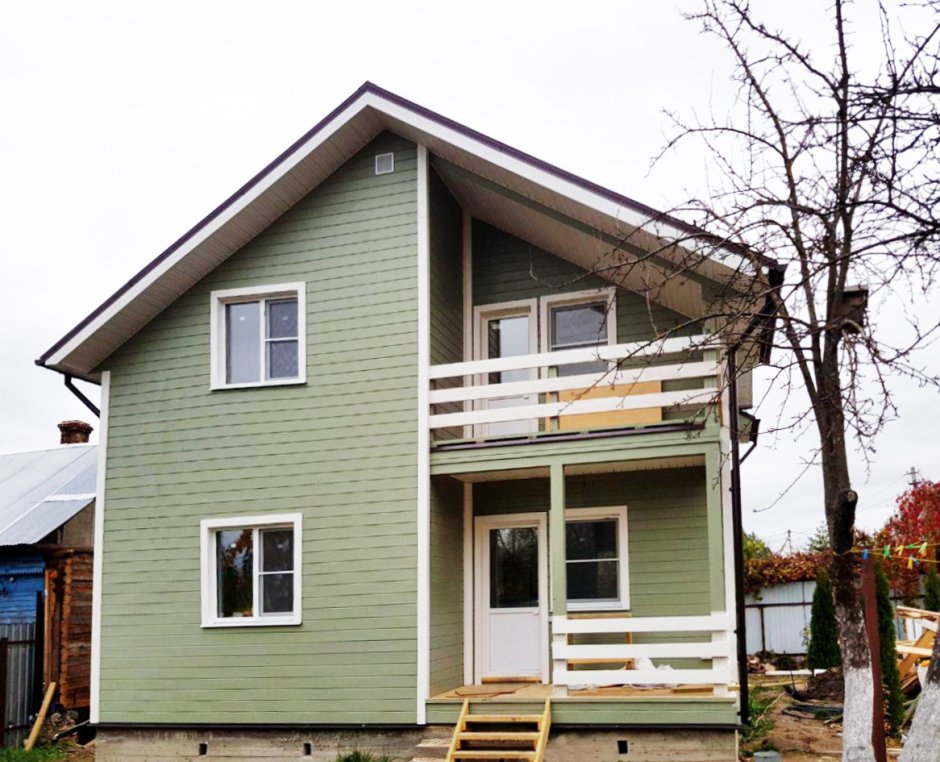 Внешняя отделка каркасного дома