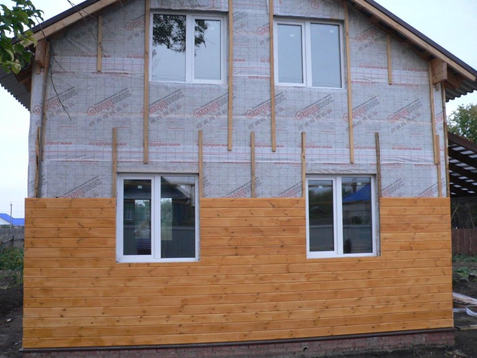 Отделка имитацией бруса снаружи