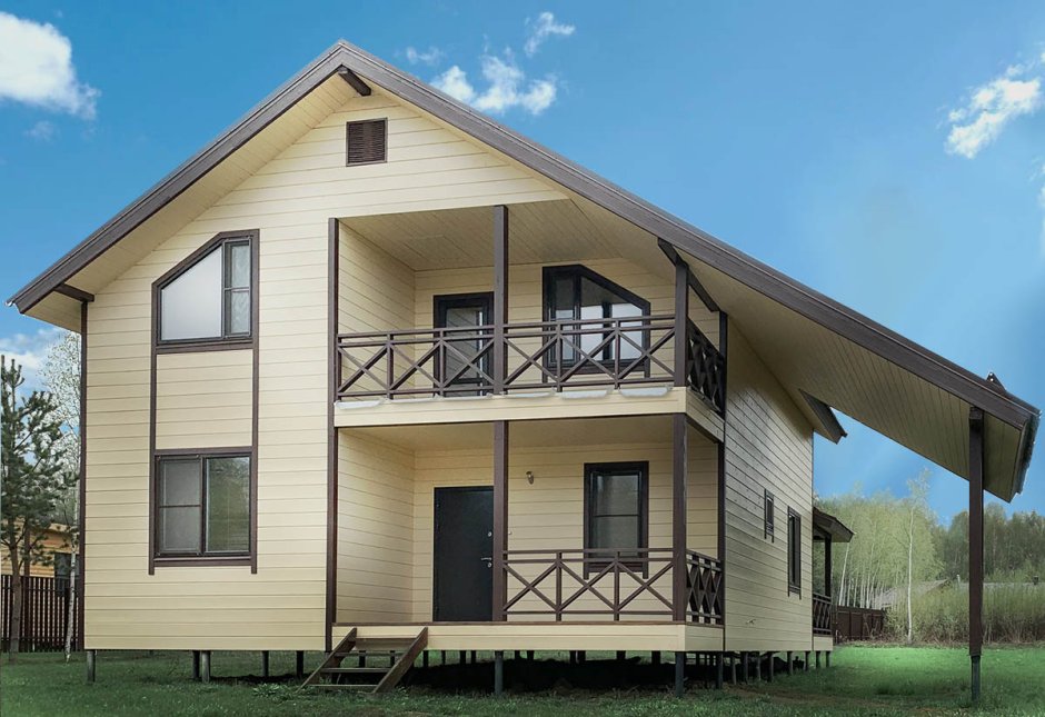 Имитация бруса фасад