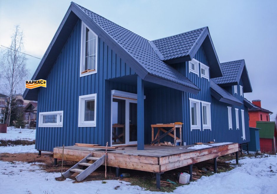 Обшивка дома в скандинавском стиле