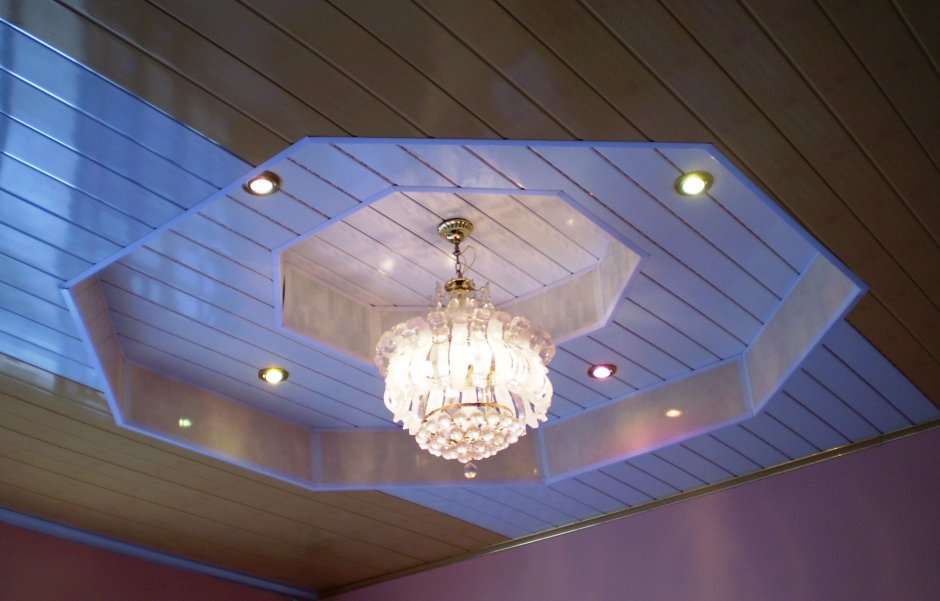 Многоуровневые потолки из пластика