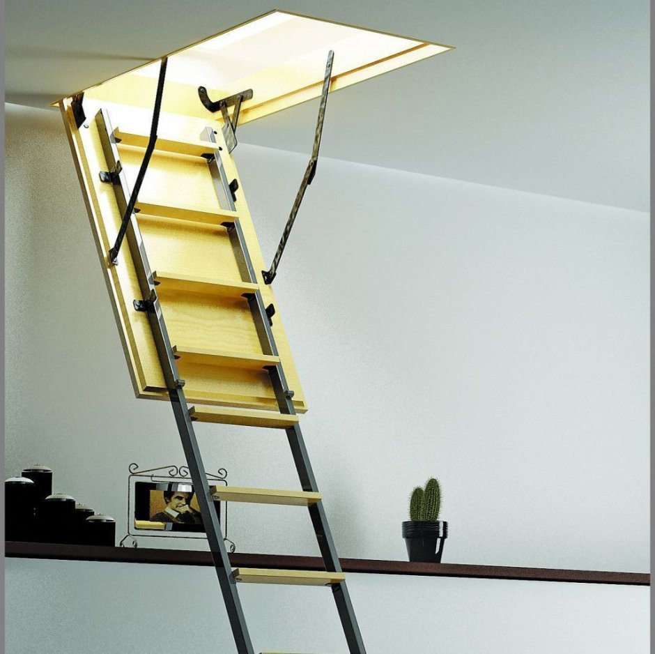 Чердачная лестница с люком 120х60