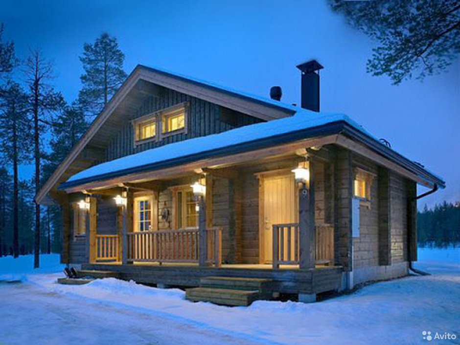 Дом из бруса в финском стиле