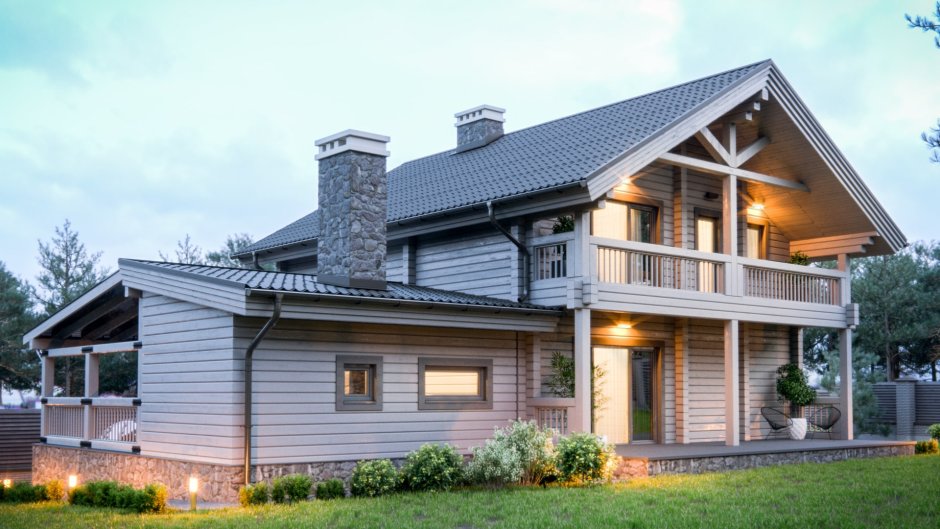 Дом из клееного бруса «Берн»