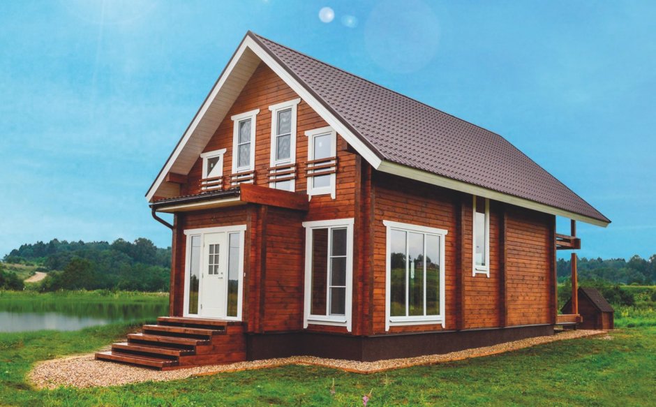 Дом из клееного бруса "серебряный век"